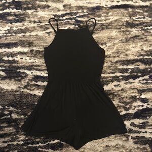 Hollister Medium Black Smocked Romper